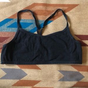 VS Pink - Black Cotton Lounge Bralette